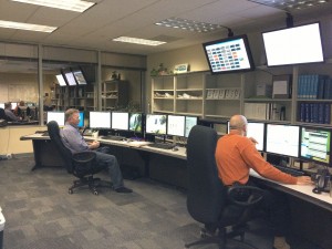 Just down the hall from Stubbs' office, Entergy monitors plants 24/7.