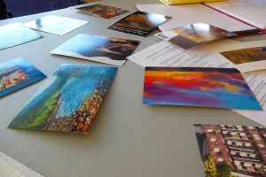 Postcards as a method to stimulate ideas at a recent Writing Church