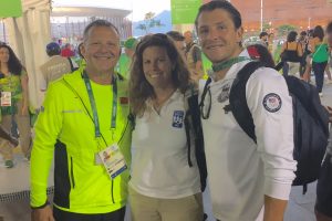 Left, Ricardo Alvarez, Havens, and right, Tony Alvarez (Rico's son and U.S. men's Olympic coach. 